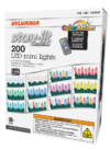 200 Sylvania Stay-lit Mini Lights